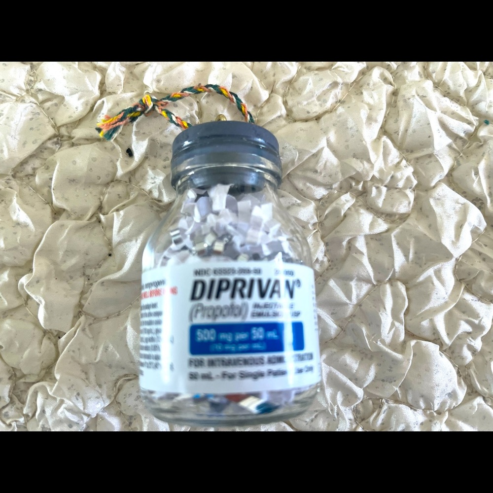 Propofol Bottle Ornament